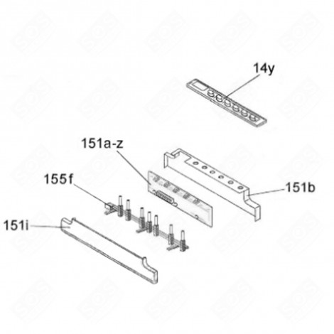 MODULO PROGRAMMATO (CODICE 151 A-Z) LAVASTOVIGLIE - 49035459