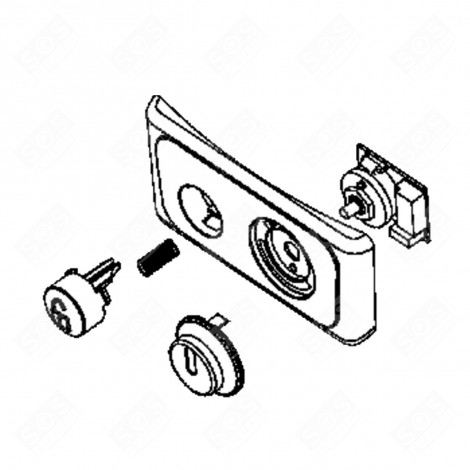 QUADRANTE COMPLETO + INTERRUTTORE ROBOT DA CUCINA E CUOCITUTTO - MS-0A12107