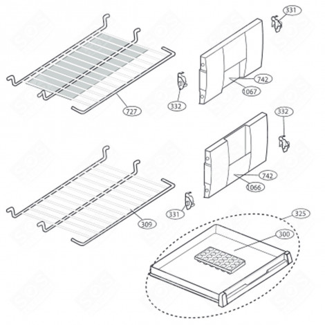 RIPIANO, SCAFFALE (CODICE 309) FRIGORIFERO, CONGELATORE - 4883980200