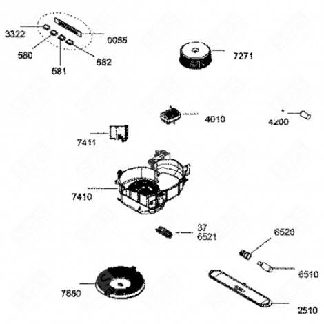 MOTORE (CODICE 4010) CAPPA ASPIRANTE - 482000024095