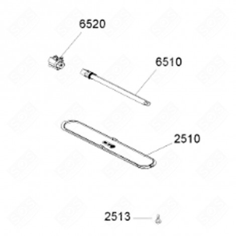 FINESTRA DI VISUALIZZAZIONE (RIFERIMENTO 2510) CAPPA ASPIRANTE - 480122101636