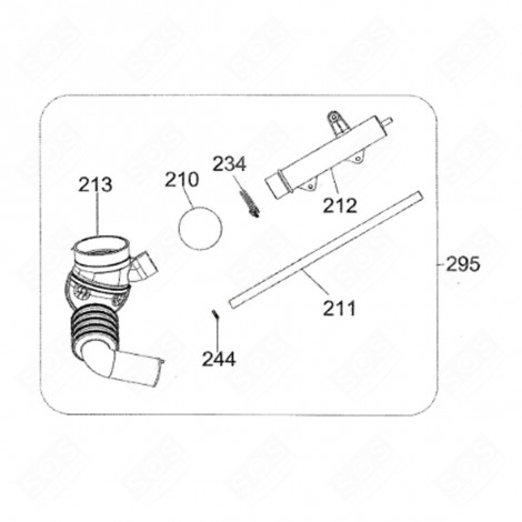 TUBO CAMERA (CODICE 212) LAVATRICE - 42063779