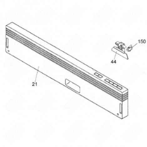 QUADRO STRUMENTI (RIFERIMENTO 21) LAVASTOVIGLIE - 41902870