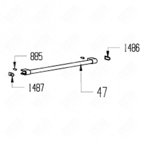 MANIGLIA (CODICE 47) FORNI, FORNELLI ELETTRICI E A GAS - 410930009