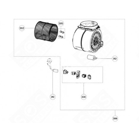 MOTORE (CODICE 399) CAPPA ASPIRANTE - 4055110102