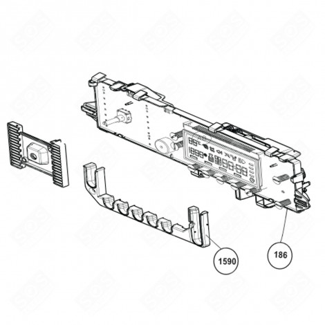 SCHEDA ELETTRONICA, MODULO DI POTENZA LAVATRICE - 2422301570