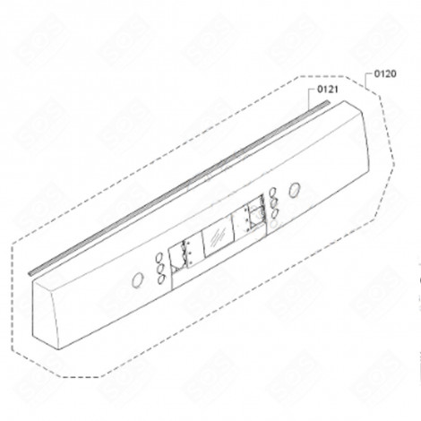 SCATOLA DELLA PLANCIA (CODICE DI RIFERIMENTO 121) LAVASTOVIGLIE - 00675503