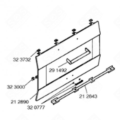 MANIGLIA DELLA PORTA (CODICE 291492) FORNI, FORNELLI ELETTRICI E A GAS - 00291492