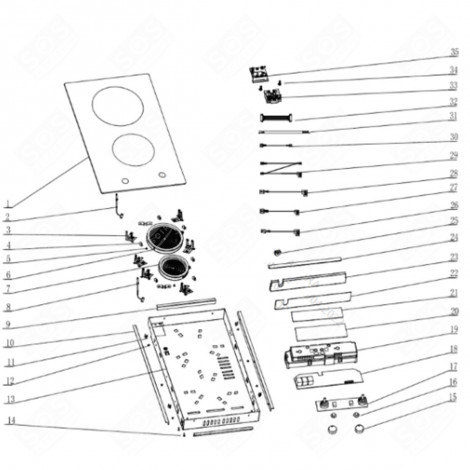 CAVO DI CONNESSIONE INTERNO (RILEVAMENTO 22) FORNI, FORNELLI ELETTRICI E A GAS - CU005048