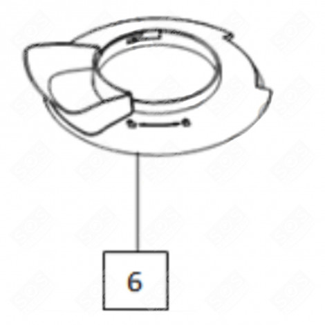 COPERCHIO DEL RECIPIENTE ROBOT DA CUCINA E CUOCITUTTO - CU001133