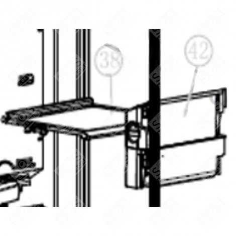 CASSETTO FREEZER INF (RIFERIMENTO 38) FRIGORIFERO, CONGELATORE - FR000940