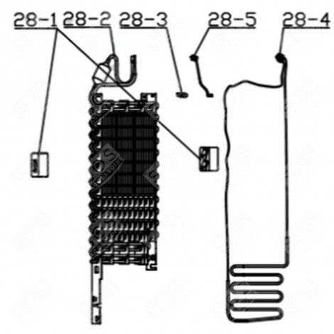 RESISTENZA (CODICE 28-4) FRIGORIFERO, CONGELATORE - FR007185