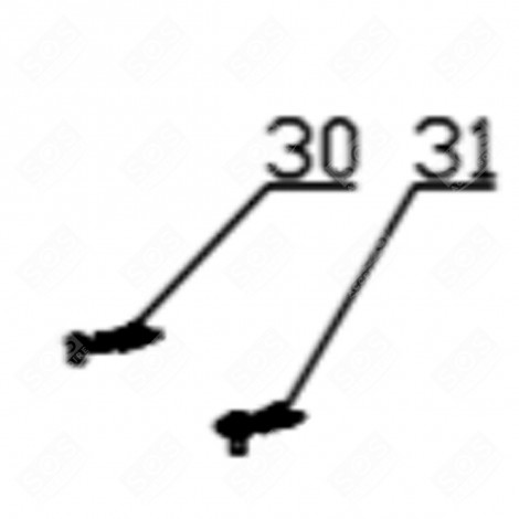 CERNIERA SUPERIORE (CODICE 30) FRIGORIFERO, CONGELATORE - FR007189