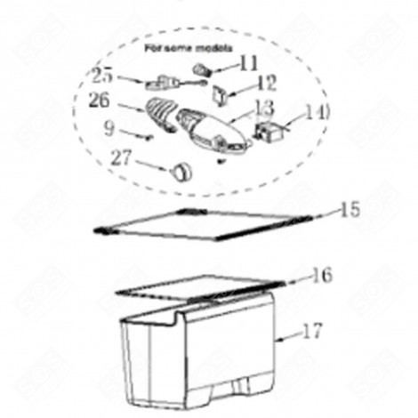 COPERTURA CONTENITORE VERDURE (CODICE 16) FRIGORIFERO, CONGELATORE - FR000687