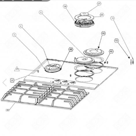 CANDELA WOK (CODICE DI RIFERIMENTO 43) FORNI, FORNELLI ELETTRICI E A GAS - CU000857