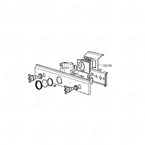 STAFFA DI FISSAGGIO PENDOLO RIFERIMENTO 38248 ORIGINALE FORNI, FORNELLI ELETTRICI E A GAS - 018251063