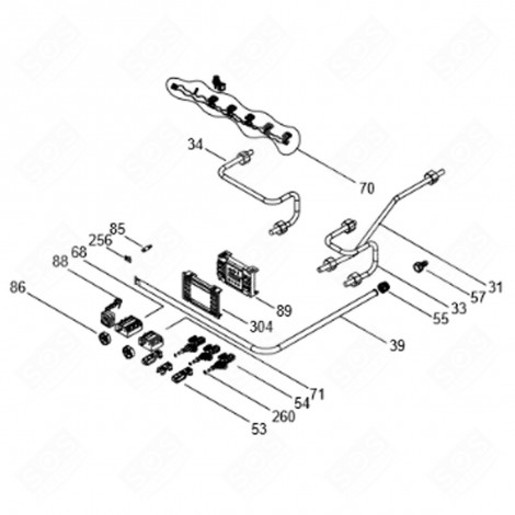 INTERRUTTORE (CODICE 71) FORNI, FORNELLI ELETTRICI E A GAS - CU004681