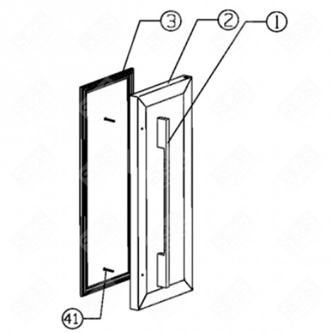 MANIGLIA (RIFERIMENTO 1) FRIGORIFERO, CONGELATORE - FR003984