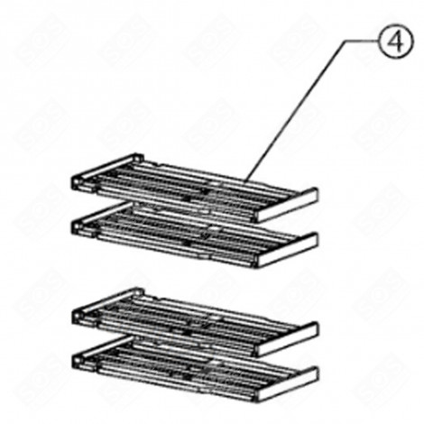 MENSOLA IN LEGNO FRIGORIFERO, CONGELATORE - FR003987