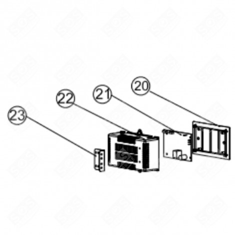 SCHEDA DI CONTROLLO (CODICE 21) FRIGORIFERO, CONGELATORE - FR007014