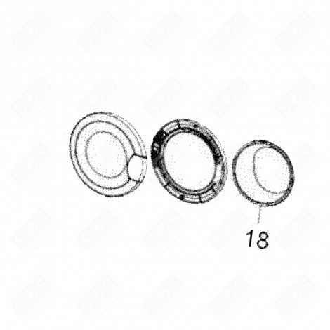VETRO DEL PORTELLO (CODICE 18) LAVATRICE - 38298