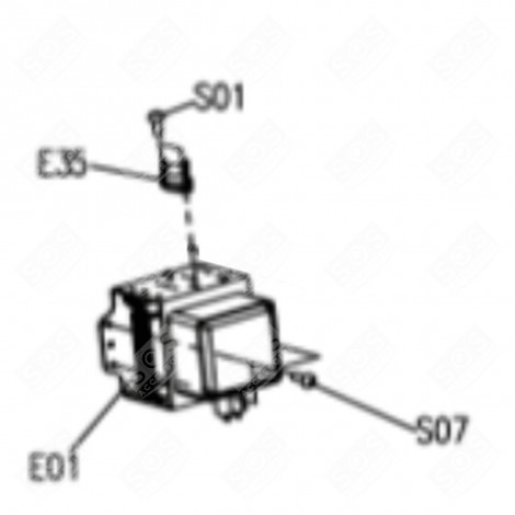 MAGNETRON (RIFERIMENTO E01) FORNI, FORNELLI ELETTRICI E A GAS - CU003829