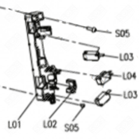 SUPPORTO MICROINTERRUTTORE (RIFERIMENTO L01) FORNI, FORNELLI ELETTRICI E A GAS - CU002025