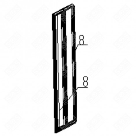 GUARNIZIONE DELLA PORTA DEL CONGELATORE (CODICE 8) FRIGORIFERO, CONGELATORE - FR000221