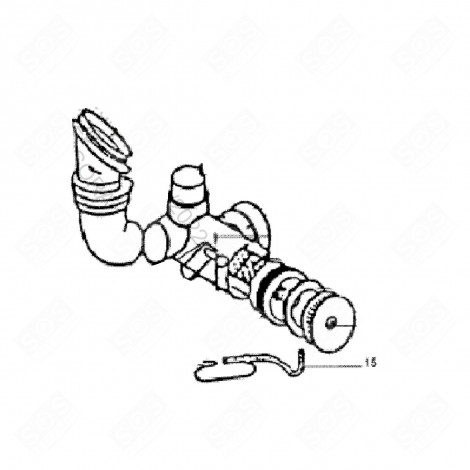 TUBO DI SCARICO (CODICE 15) LAVATRICE - 30943