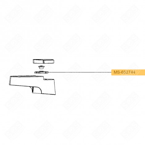 GUIDA DEL CONTENITORE + COPERCHIO DELLA VITE ROBOT DA CUCINA E CUOCITUTTO - MS-650160, MS-652744