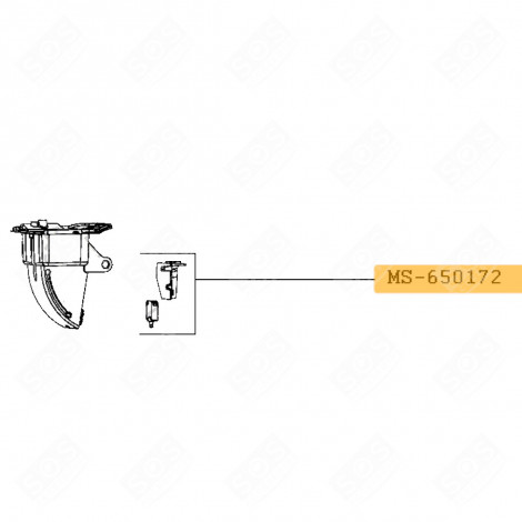 INTERRUTTORE + SUPPORTO ROBOT DA CUCINA E CUOCITUTTO - MS-650172, MS-652756