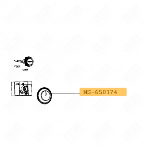 PULSANTE DI COMANDO ROBOT DA CUCINA E CUOCITUTTO - MS-650174, MS-652763