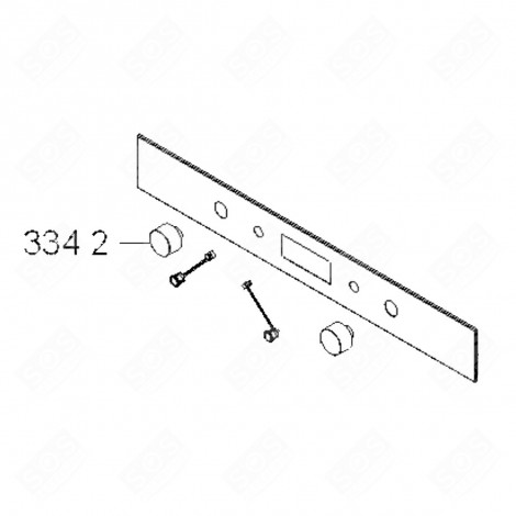 PULSANTE (CODICE 3342) ORIGINALE FORNI, FORNELLI ELETTRICI E A GAS - 481010569375, 480121102669