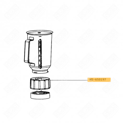 BASE SUPERIORE GRIGIA ROBOT DA CUCINA E CUOCITUTTO - MS-650197, MS-652834