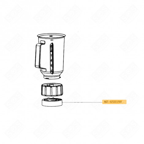 BASE INFERIORE GRIGIA ROBOT DA CUCINA E CUOCITUTTO - MS-650198, MS-652835