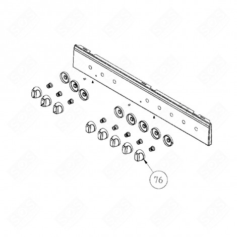 MANOPOLA INOX (CODICE 76) FORNI, FORNELLI ELETTRICI E A GAS - 42107914