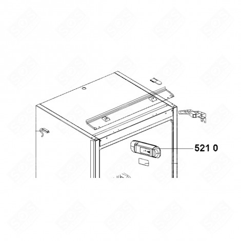 TERMOSTATO ELETTRONICO (RIF. 5210) ORIGINALE FRIGORIFERO, CONGELATORE - 481010778518