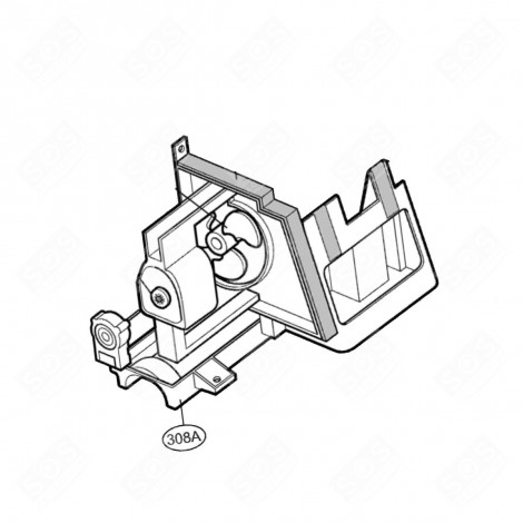 PANNELLO ANTERIORE (RIFERIMENTO 308A) FRIGORIFERO, CONGELATORE - MJS40958001