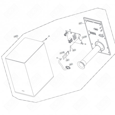 CASSA BASSI CODICE A900 DISPOSITIVI AUDIO, IMPIANTI STEREO, HI-FI - TCG37249238