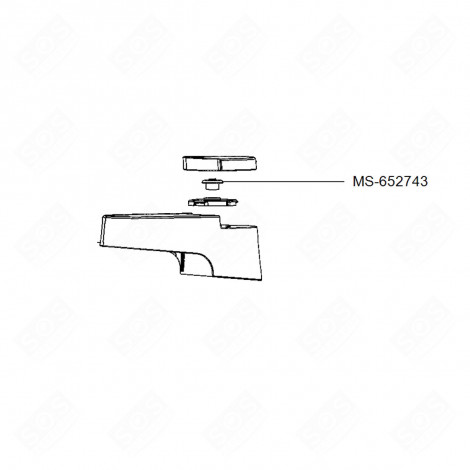 ALBERO DI TRASMISSIONE BLU (CODICE MS-652743) ROBOT DA CUCINA E CUOCITUTTO - MS-652410, MS-652743