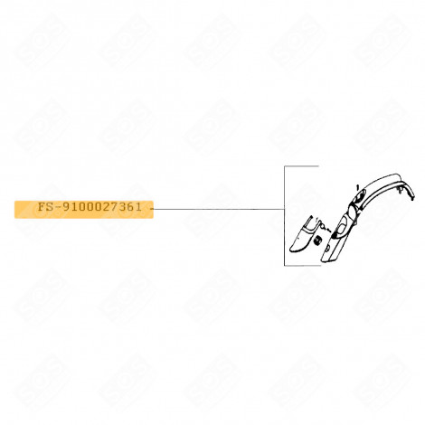 COPERCHIO DELLA MANIGLIA FERRO DA STIRO, FERRO A VAPORE - FS-9100036778, FS-9100027361