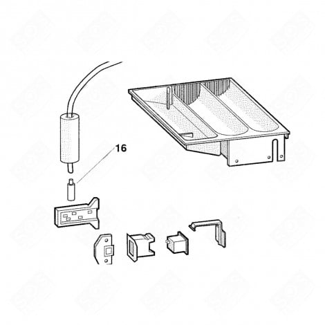 CAMERA DI COMPRESSIONE ORIGINALE LAVATRICE - C00103883, 482000028372