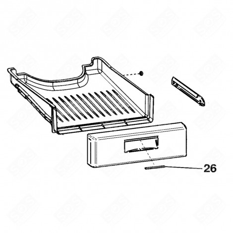 PROFILO DECORATIVO (CODICE 26) FRIGORIFERO, CONGELATORE - C00285940