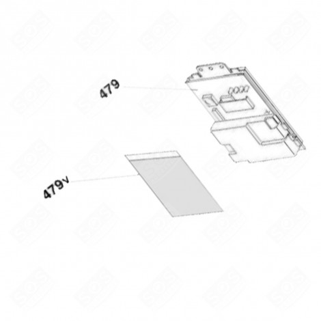 SCHEDA ELETTRONICA, MODULO PROGRAMMATO (RILEVAMENTO 479) LAVATRICE - 49044353