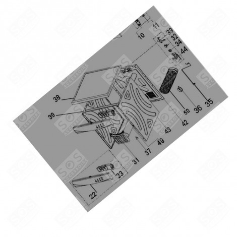 PIASTRA DI COMANDO (CODICE DI RIFERIMENTO 23) ASCIUGATRICE - 1063857, 34060236