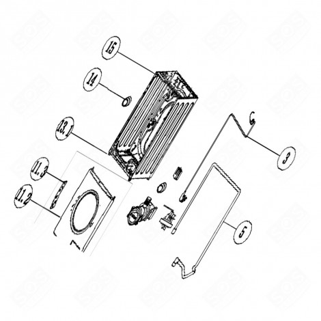 TUBO DI SCARICO CODICE 5 LAVATRICE - 1067000, 34011238