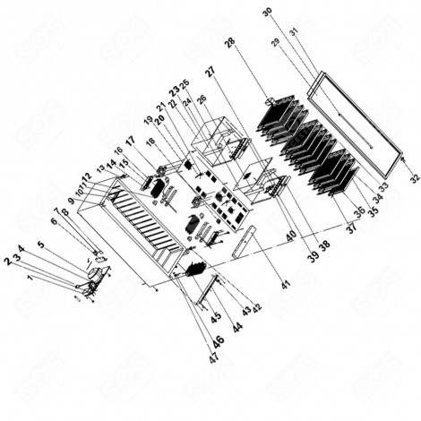 SCAFFALE, RIPIANO SEGNA 36 CANTINETTE DA VINO - 1051673, 92040602