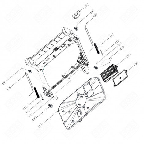 SCHEDA ELETTRONICA, MODULO DI POTENZA (RIFERIMENTO 428) LAVASTOVIGLIE - AS0069966