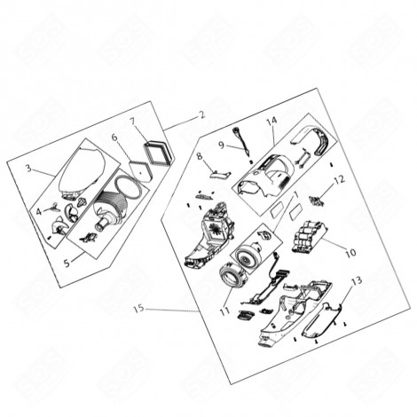 MOTORE CON MODULO ORIGINALE CODICE 1 ASPIRAPOLVERE - 140197788023