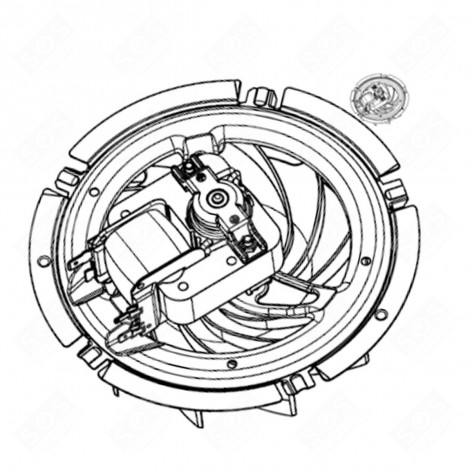 VENTILATORE ORIGINALE FORNI, FORNELLI ELETTRICI E A GAS - 3578844023